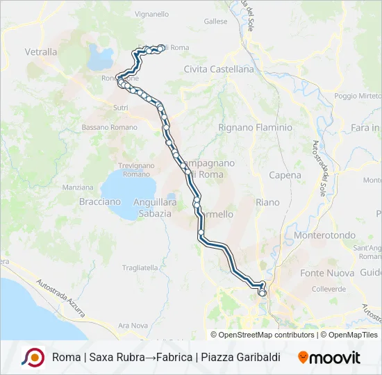 COTRAL Bus Line Map