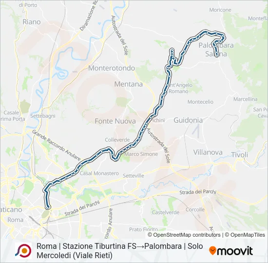 COTRAL Bus Line Map
