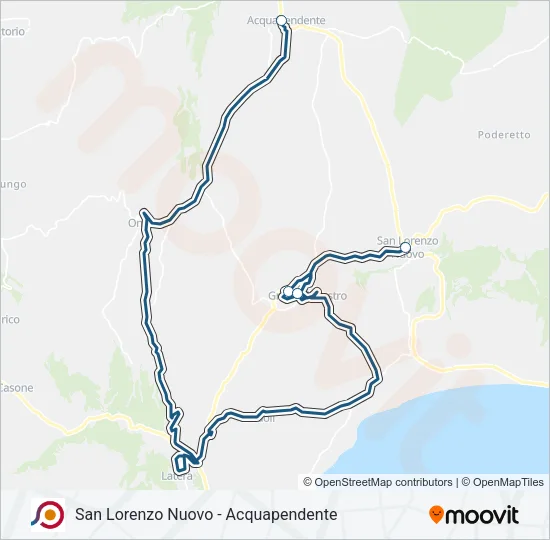 COTRAL Bus Line Map