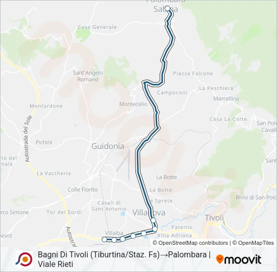 COTRAL Bus Line Map