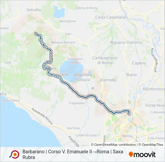 COTRAL Bus Line Map