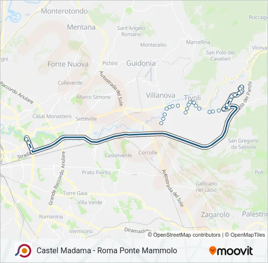 COTRAL Bus Line Map