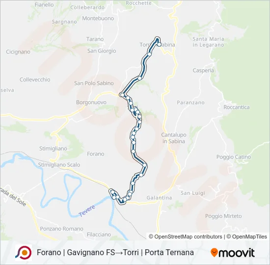 COTRAL Bus Line Map