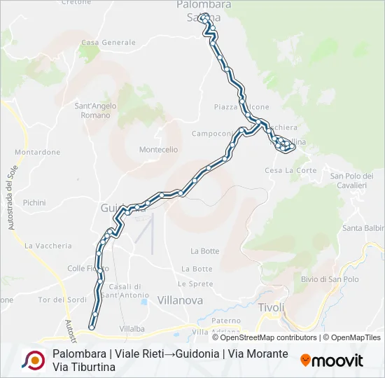 COTRAL Bus Line Map
