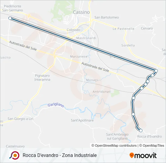 COTRAL Bus Line Map