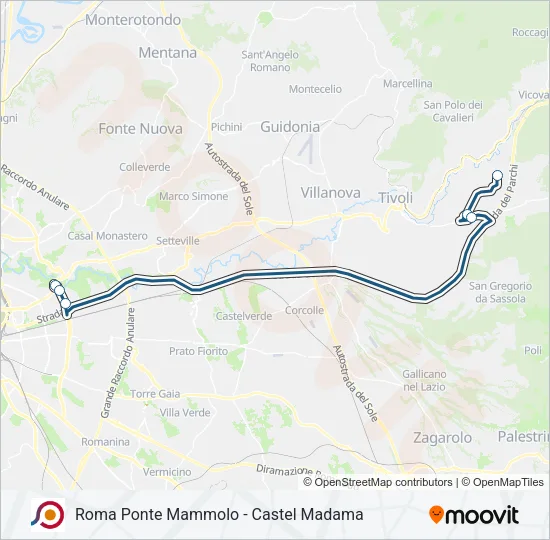 COTRAL Bus Line Map