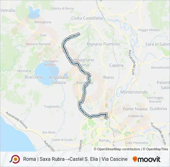 COTRAL Bus Line Map