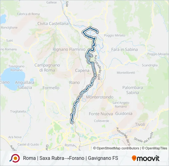 COTRAL Bus Line Map