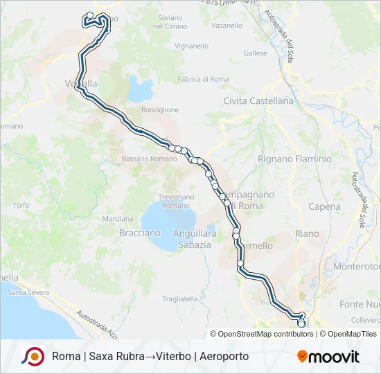 COTRAL Bus Line Map