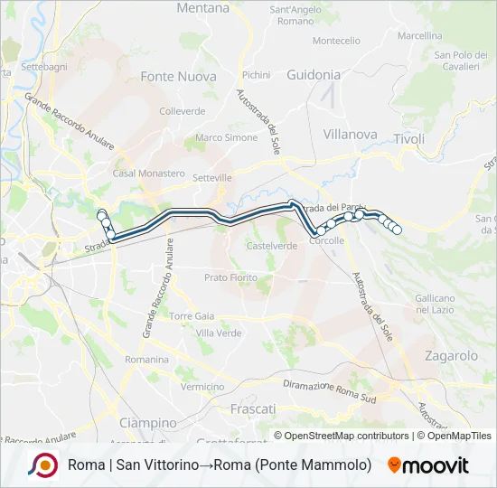 COTRAL Bus Line Map