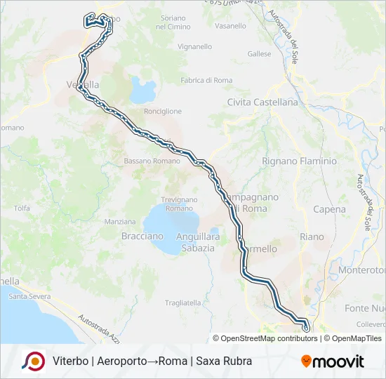 COTRAL Bus Line Map