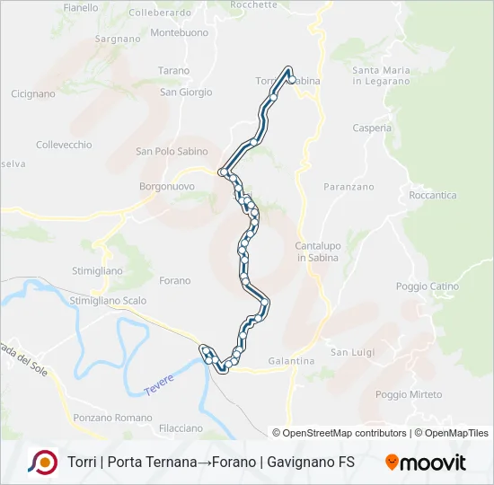 COTRAL Bus Line Map
