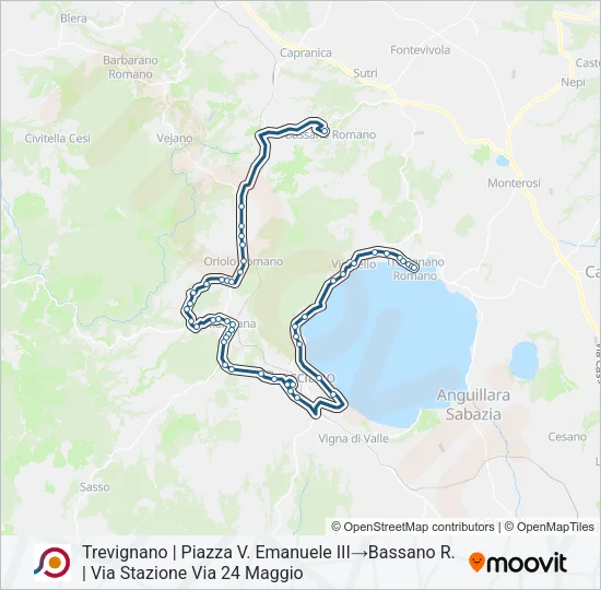 COTRAL Bus Line Map