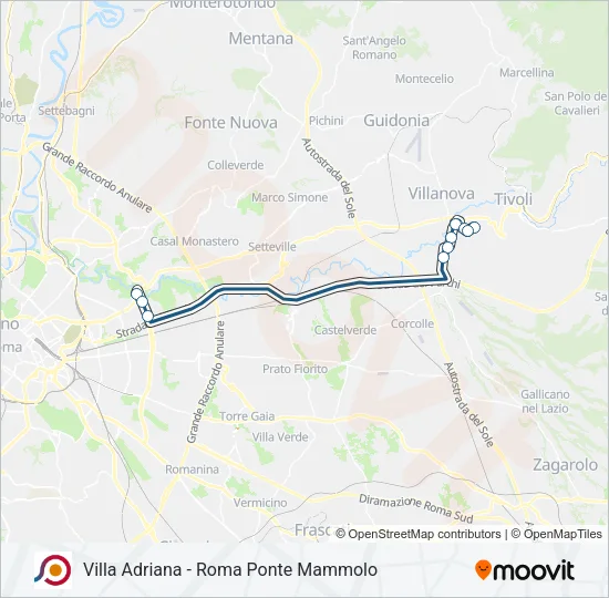 COTRAL Bus Line Map