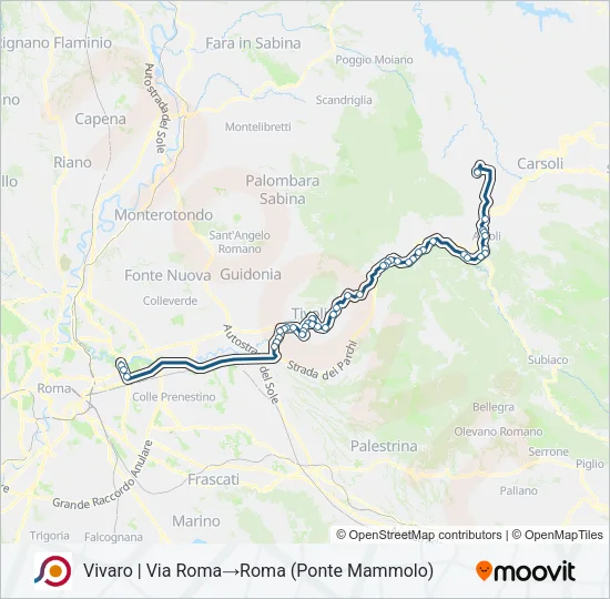 COTRAL Bus Line Map