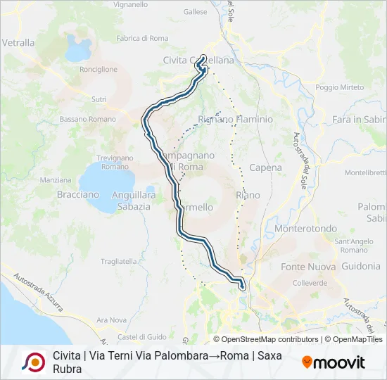 COTRAL Bus Line Map