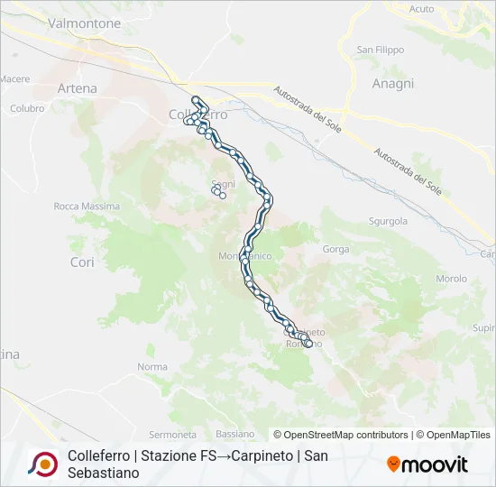 COTRAL Bus Line Map