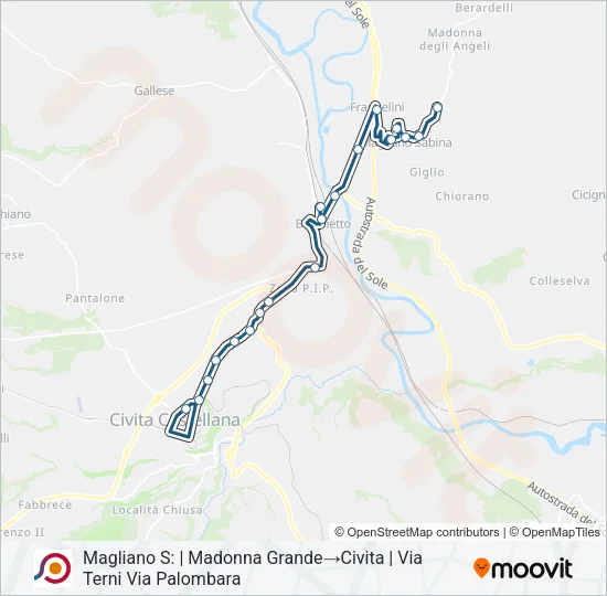 COTRAL Bus Line Map