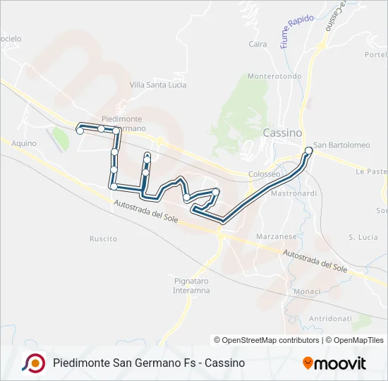 COTRAL Bus Line Map