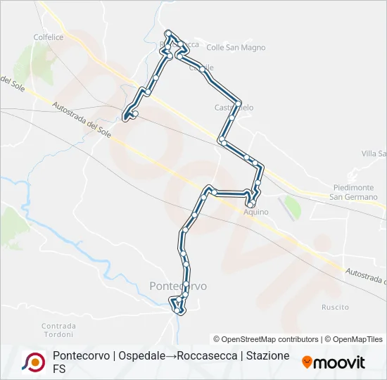 COTRAL Bus Line Map