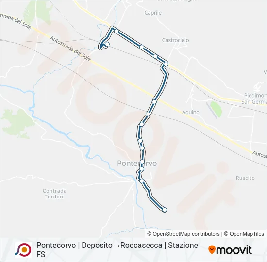 COTRAL Bus Line Map