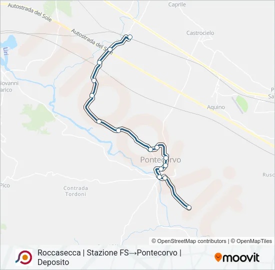 COTRAL Bus Line Map