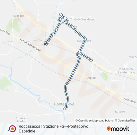 COTRAL Bus Line Map