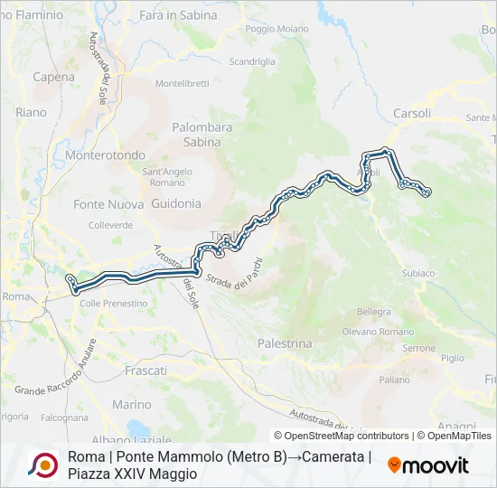 COTRAL Bus Line Map