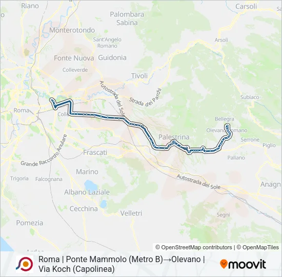 COTRAL Bus Line Map