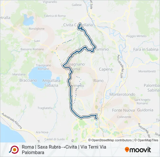 COTRAL Bus Line Map
