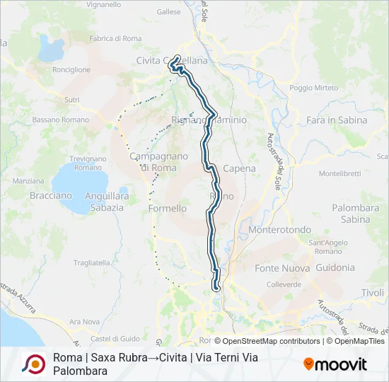 COTRAL Bus Line Map