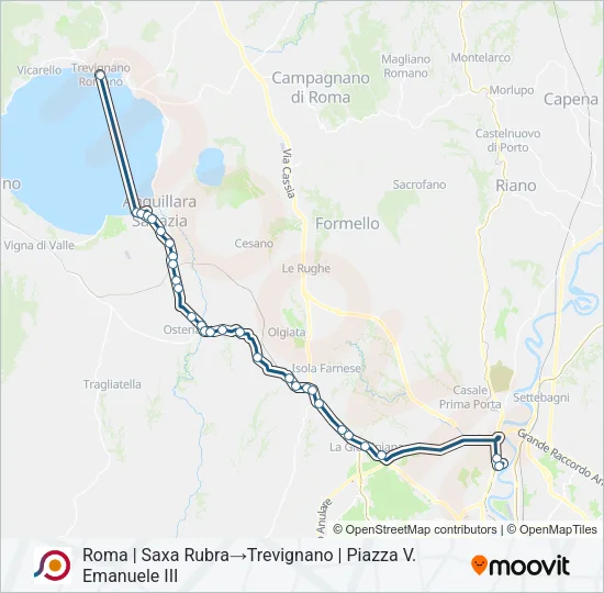 COTRAL Bus Line Map