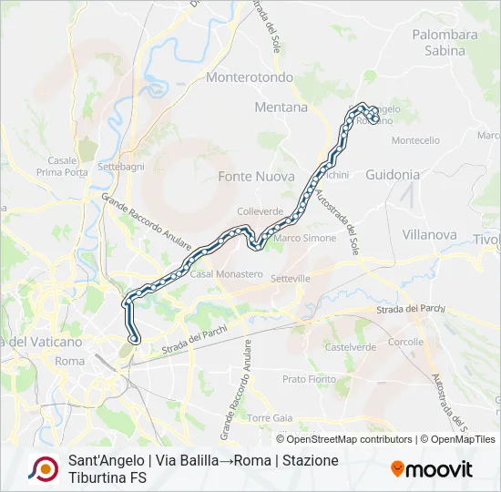 COTRAL Bus Line Map