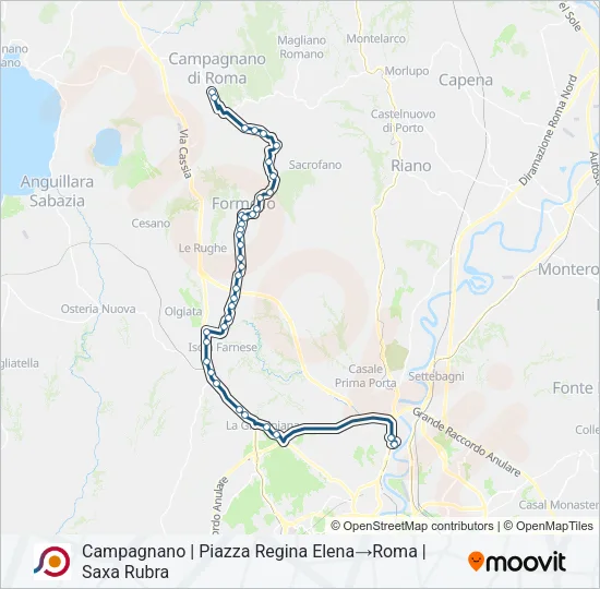 COTRAL Bus Line Map