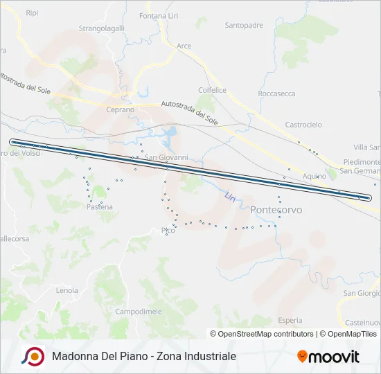 COTRAL Bus Line Map