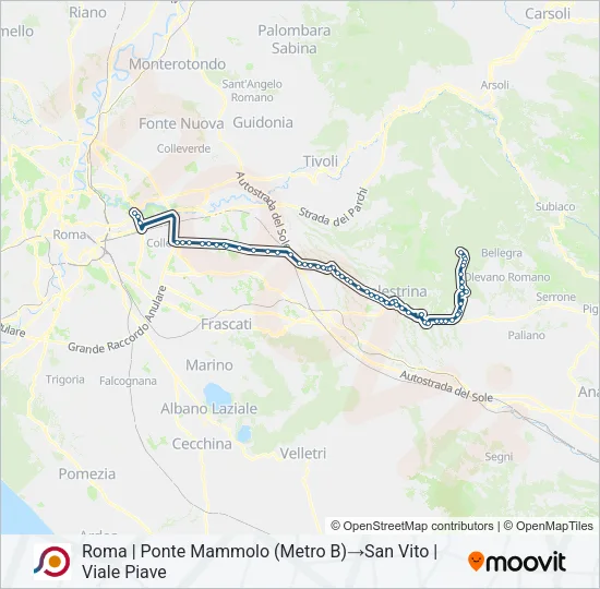 COTRAL Bus Line Map