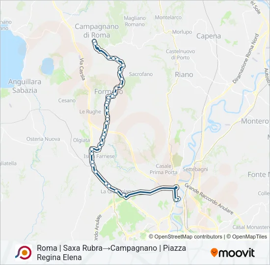 COTRAL Bus Line Map