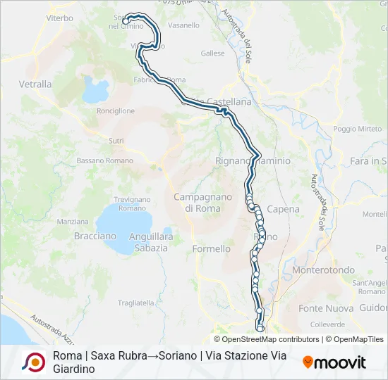 COTRAL Bus Line Map