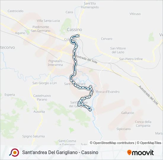 COTRAL Bus Line Map