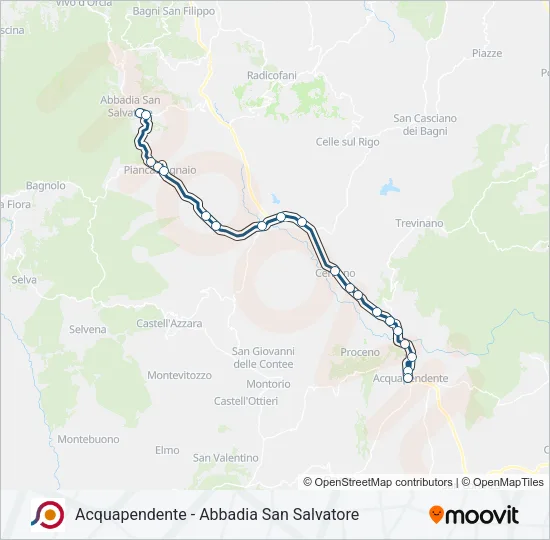 COTRAL Bus Line Map