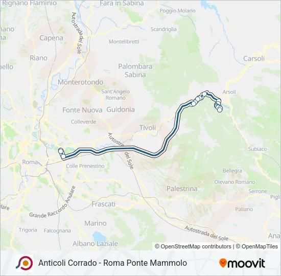 COTRAL Bus Line Map