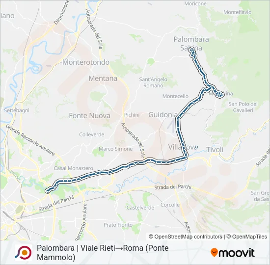 COTRAL Bus Line Map