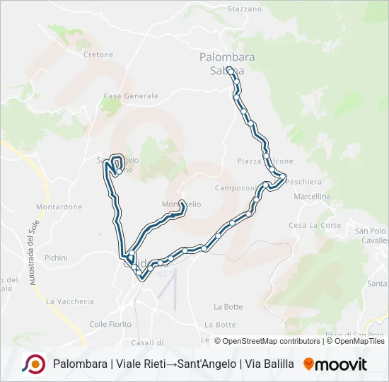 COTRAL Bus Line Map
