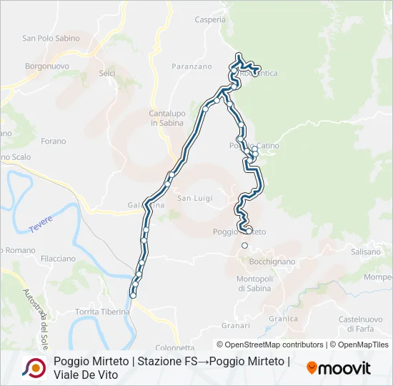 COTRAL Bus Line Map