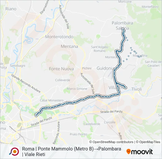 COTRAL Bus Line Map