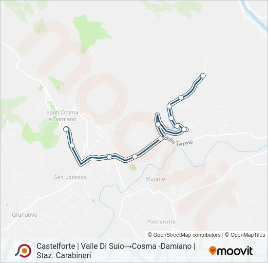 COTRAL Bus Line Map