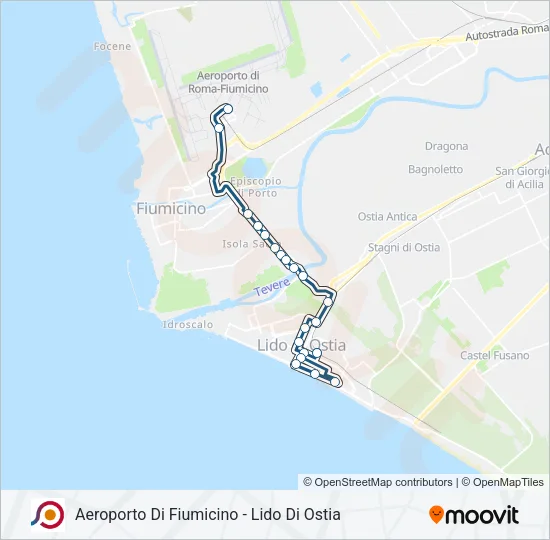 COTRAL Bus Line Map