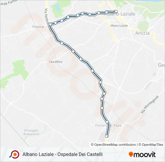 COTRAL Bus Line Map