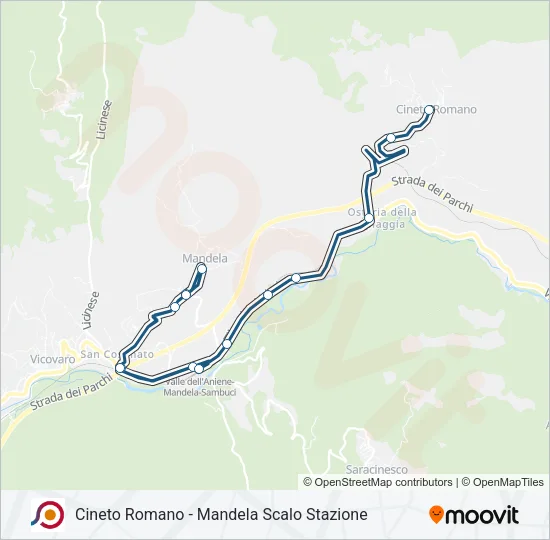 COTRAL Bus Line Map
