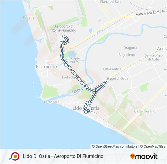 COTRAL Bus Line Map
